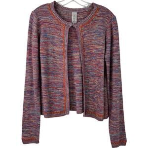Mark. Women's Open Front Artsy Cardigan Multicolor Boho Office Wear Size Small